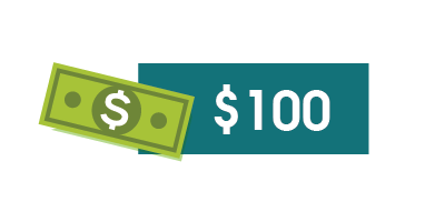 $100