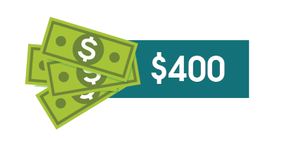 $400