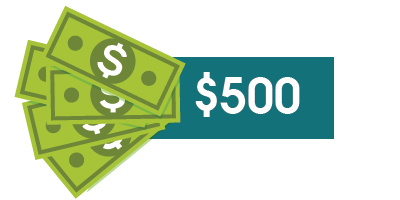 $500